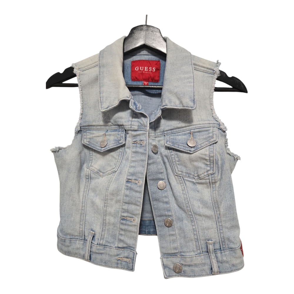 Guess Denim Vest in Light Blue